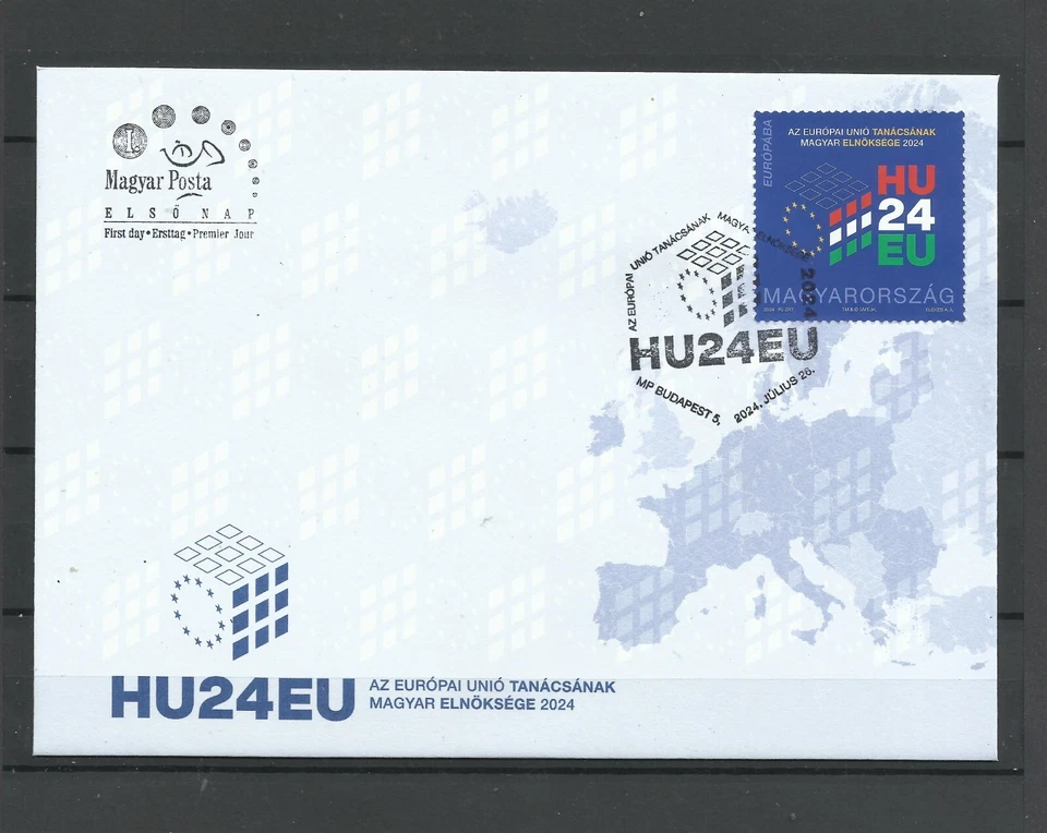 U 707.Hungary 2024 Hungarian presidency of the Council of the European Union FDC - Image 1 of 1