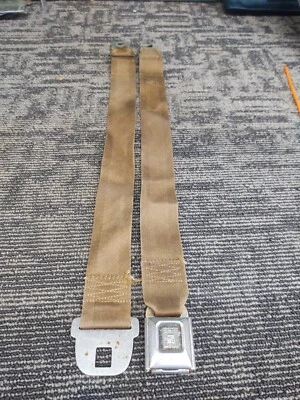 1971 A body Gold  Seat Belt Lap #1912 Chevelle Buick 442 Cutlass Skylark GS  - Image 1 of 4