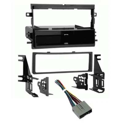 Kit de tablero y cables de instalación de radio individual/ISO-Din estéreo para automóvil de repuesto para Ford Foto 1 de 4