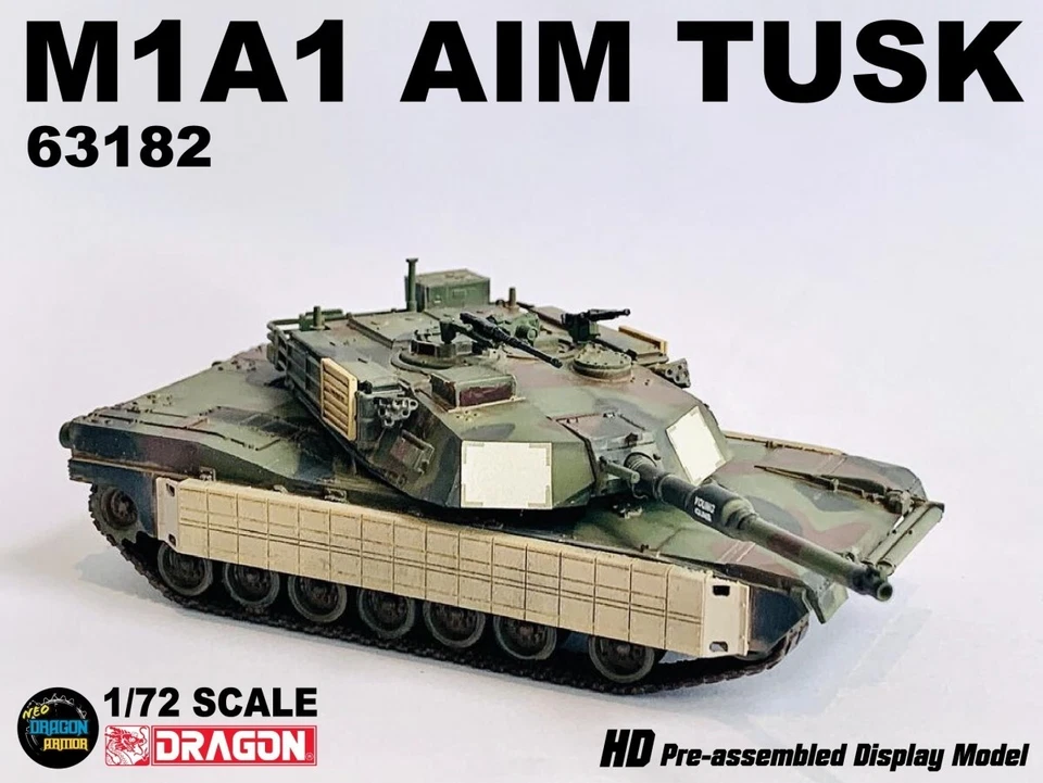 Dragon 1:72 63182 M1A1 TUSK Abrams US Marine Corps 8th Tank Battalion, Iraq 2003 - Image 1 of 4