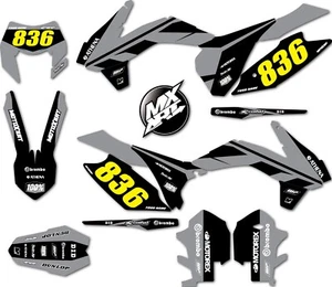 Kit Gráficos Personalizados Estilo MONO Calcomanías Pegatinas Kit Se Adapta a KTM EXC 2014 2015 2016 - Imagen 1 de 3