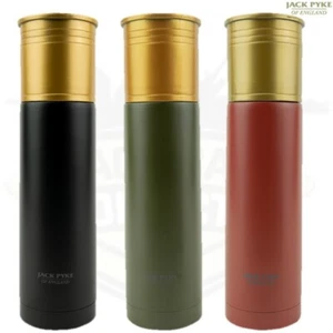 JACK PYKE CARTRIDGE AMMO FLASK 500ml 750ml STAINLESS STEEL THERMAL VACUUM MUG  - Picture 1 of 1