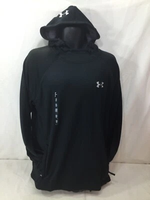 NEW Under Armour Cold Gear BLACK Hoodie Hooded Sweatshirt Size XLarge Activewear - Image 1 of 4