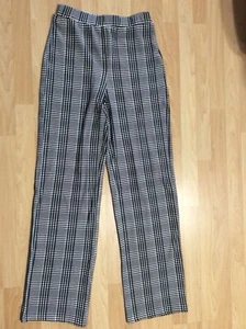 SHEIN Size L Tall NWOT Pull On Women’s Plaid Pants Inseam 36” - Picture 1 of 7