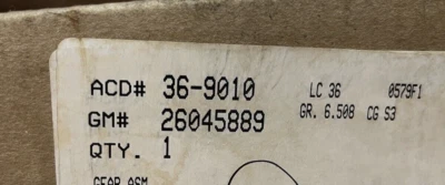 Buick Cadillac Pontiac 1987-1991 barra de dirección y piñón Asm. GM# 26045889 Foto 1 de 4