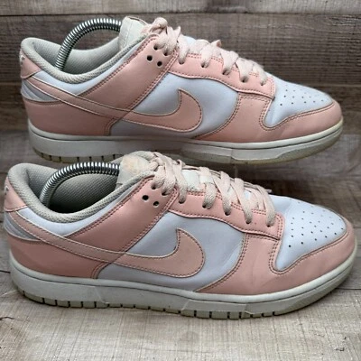 Tênis Nike Dunk Low Next Nature feminino coral pálido 10.5 10 1/2 branco rosa xadrez - Imagem 1 de 4