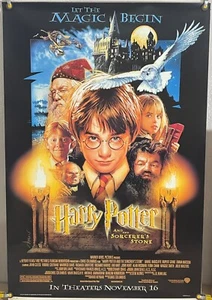 HARRY POTTER AND THE SORCERER'S STONE DS ROLLED ORIGINAL 1SH MOVIE POSTER (2001) - Picture 1 of 1