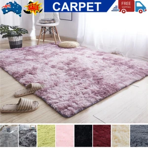 X-Large Floor Rug Rugs Fluffy Area Carpet Shaggy Soft Living Room Bedroom Pads - Picture 1 of 19