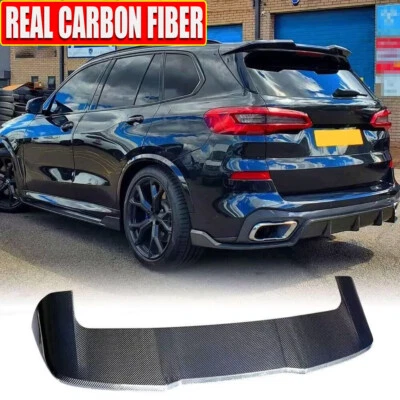 Alerón de techo trasero de carbono real apto para BMW X5 G05 xDrive40i SUV 19UP Foto 1 de 4