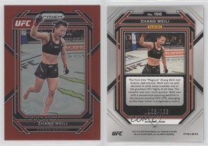 2023 Panini Prizm UFC Red Prizm /199 Zhang Weili #198