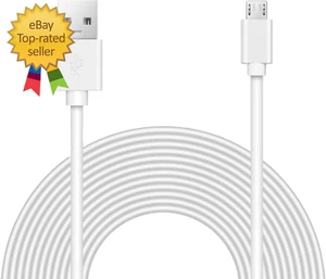 Cable de extensión de alimentación de 15 pies compatible con Wyze Cam V3 interior exterior - Imagen 1 de 4