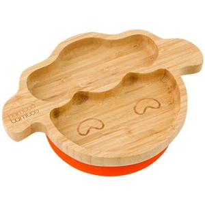 Baby Teller Kinderteller Kindergeschirr mit Saugnapf Bambus Babyteller mit si... - Bild 1 von 8