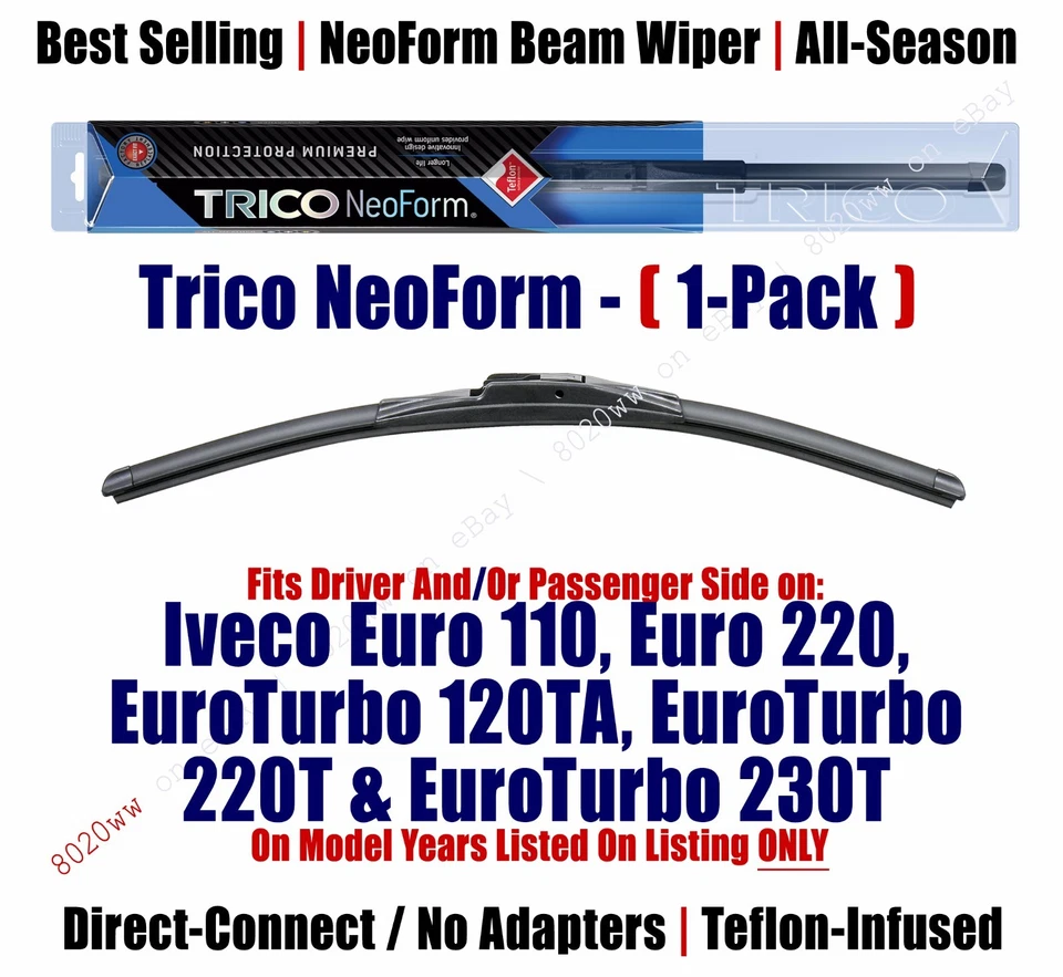 Super Premium NeoForm Wiper (Qty 1) fits 1987-88 Iveco Euro 110 / Euro 220 16180 - Image 1 of 1