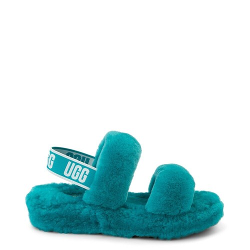 Nuovi con scatola UGG Oh Yeah diapositive da donna blu acquatico taglia 8