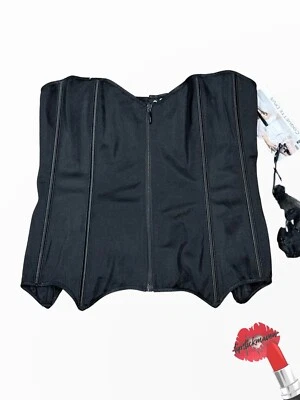 Corsé Coquette Mujer Plus 1x/2x Negro Sexy Lencería Prendas moldeadoras Estilo 3728x Foto 1 de 4