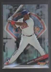 MAIKEL FRANCO 2015 BOWMAN'S BEST REFRACTOR ROOKIE CARD #15