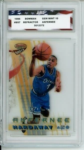 1996 Bowman Best Shots Refractor Anfernee Hardaway #BS7 AGC Gem Mint 10 - Picture 1 of 2