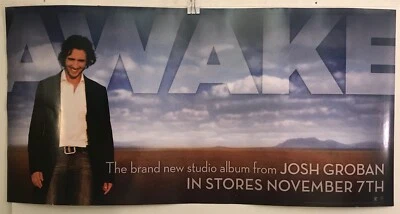 Josh Groban AWAKE 143/Reprise Records 2006 Promo poster 12" x 24" EXC VG COND - Image 1 of 4
