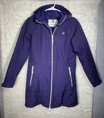 Helly Hansen Belfast Long Winter Jacket Women Size S Petite Primaloft Purple - Image 1 of 4