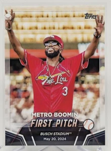 2024 Topps Update Metro Boomin First Pitch FP-9 St. Louis Cardinals - Bild 1 von 3