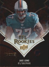 2008 Upper Deck Icons Football Card #141 Jake Long Rookie/750