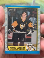 1989 O-Pee-Chee Mario Lemieux Penguins HOF #1 Near Mint In Great Shape