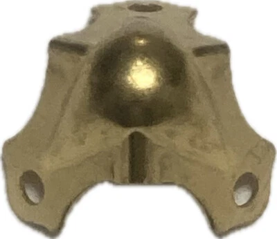 Antiguo baúl o caja esquinas latón enchapado caja vaporera pequeña Foto 1 de 4