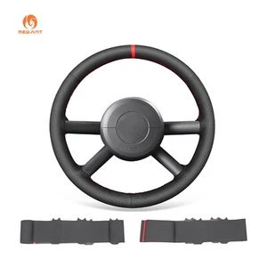 MEWANT Stitch PU Leather Steering Wheel Cover for Jeep Wrangler (JK) 2007-2011 - Picture 1 of 10