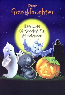 MILLBROOK STUDIOS Dear Granddaughter - Halloween Greeting Card - 25179