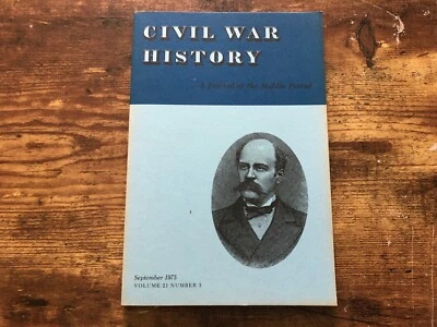 CIVIL WAR HISTORY Journal of Middle Period Book September 1975 James Wilson  Foto 1 de 4