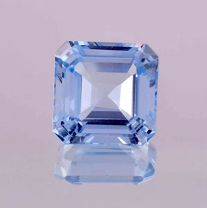 8x8 MM Natural Flawless Namibia Jeremejevite Square Cut Loose Gemstone Certified - Picture 1 of 5