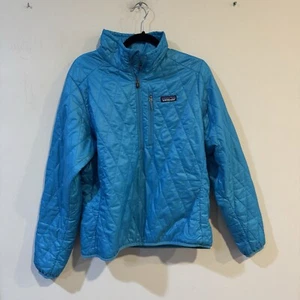 Patagonia Nano Puff Quilted Pullover Blue Women’s size Medium - Picture 1 of 4