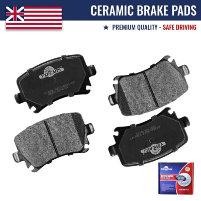 4件装后陶瓷刹车片套装适用于大众Tiguan 2015奥迪Q3 Quattro — 第 1/4 张图片