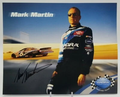 2002 Viagra Racing Team MARK MARTIN #6 NASCAR Signed Auto'd 8x10 Cardstock Photo - Image 1 of 4
