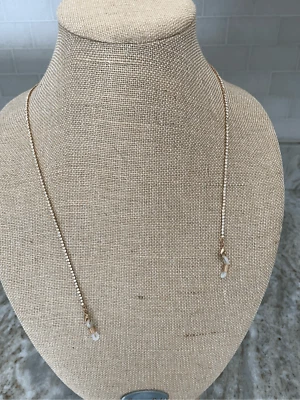 Correa de cristal oro rosa para gafas #vidrio para ojos Foto 1 de 4