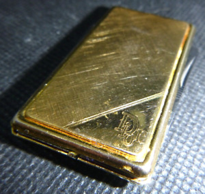 Christian Dior Vintage Gold Tone Money Clip Shows Wear