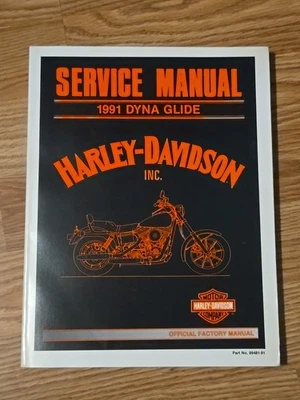 Harley Davidson Modelo Dyna Glide 1991 Oficial Fábrica Manual de Servicio 99481-91 Foto 1 de 2