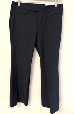 NWT Gap Modern Boot Navy Pinstripe Pant size 6A mid rise 30" inseam office - Image 1 of 4