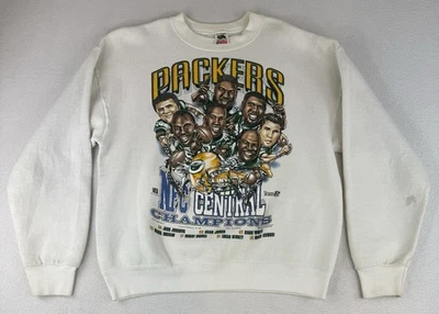 NFL Green Bay Packers 1995 NFC Central Champions cuello redondo talla grande Foto 1 de 4