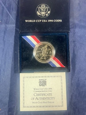1994 Proof World Cup Soccer Commemorative Half Dollar - Image 1 of 4