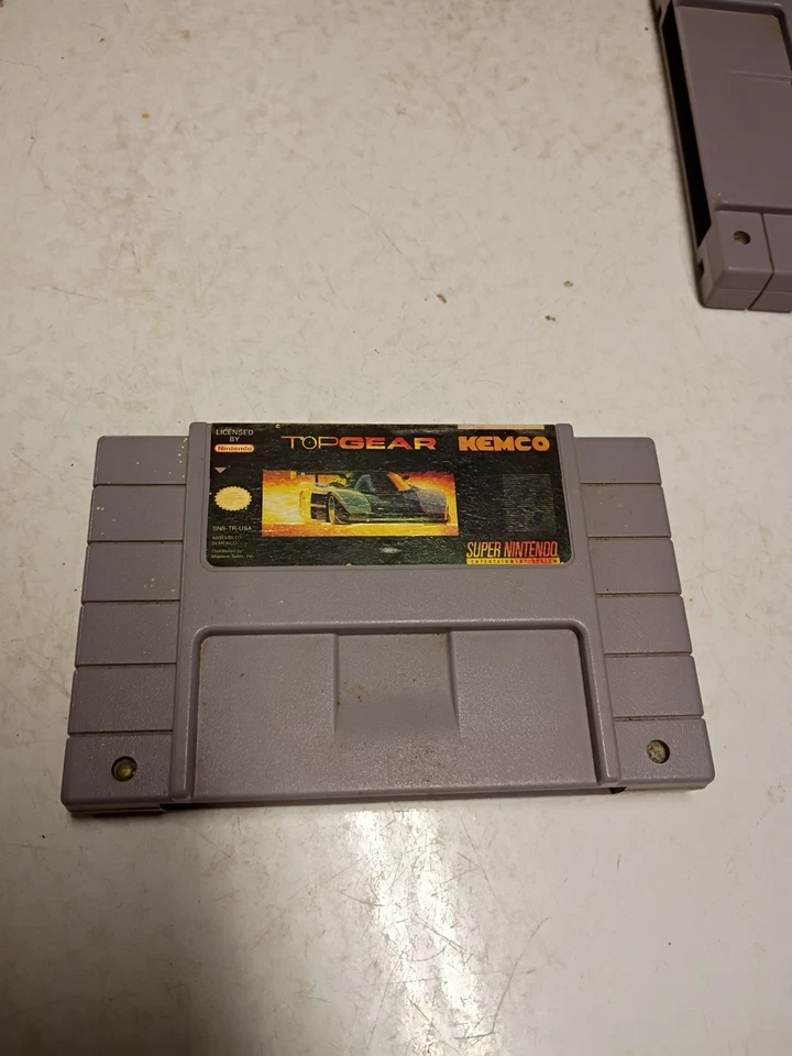 Top Gear Super Nintendo SNES 1992 Kemco Racing Game - Image 1 of 1