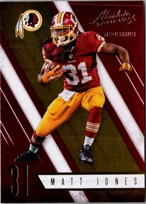 2016 Panini Absolute Matt Jones #90 Washington Redskins Football Card - Image 1 of 2