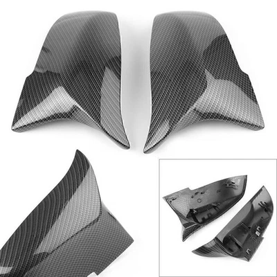 Rearview Mirror Cover Caps Trim For BMW M Series F87 M2 2014 15 16 Carbon Fiber Foto 1 de 4