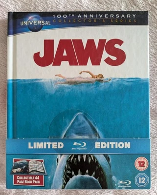JAWS (1975) LIMITED EDITION DIGIBOOK UK BLU-RAY -  UNIVERSAL 100 th ANNIVERSARY - Image 1 of 2