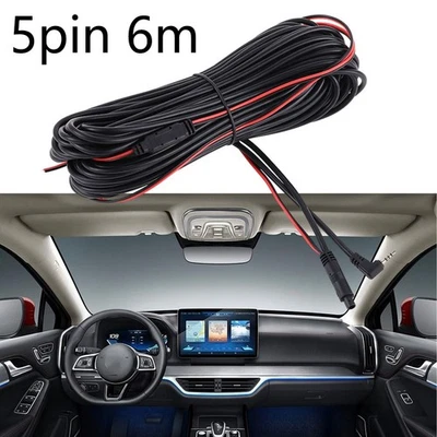 Long 6m Car DVR Rear View Camera Extension Cord with Quick Installation - Image 1 of 4