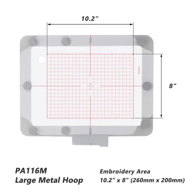 Metal Magnetic Hoop for Husqvarna Viking Designer Pfaff  Embroidery Machines - Image 1 of 4