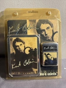 NECA Original Kurt Cobain Cigarette Case & Refillable Lighter Brand New In Pack - Picture 1 of 11
