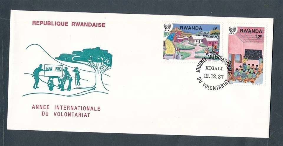 D448489 Rwanda FDC International Volunteer Year - Image 1 of 1