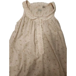 Vtg X Silvercord Lace Floral Ruffle Cottage Nightgown Pink Granny Core Pockets S - Picture 1 of 9