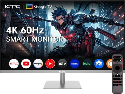 32 Inch 4K Smart Monitor with Google TV System 3840 * 2160P Netflix 31.5  - Image 1 of 4